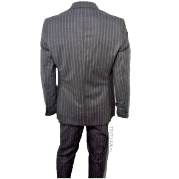 Jack Victor  Chalk Stripe Trim Fit Two Button 41R - Picture 3 of 10